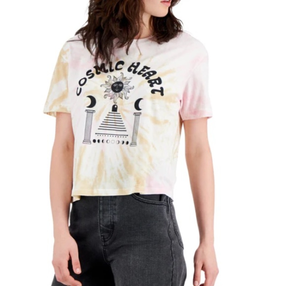 Rebellious One Cosmic Heart Juniors Graphic Tee